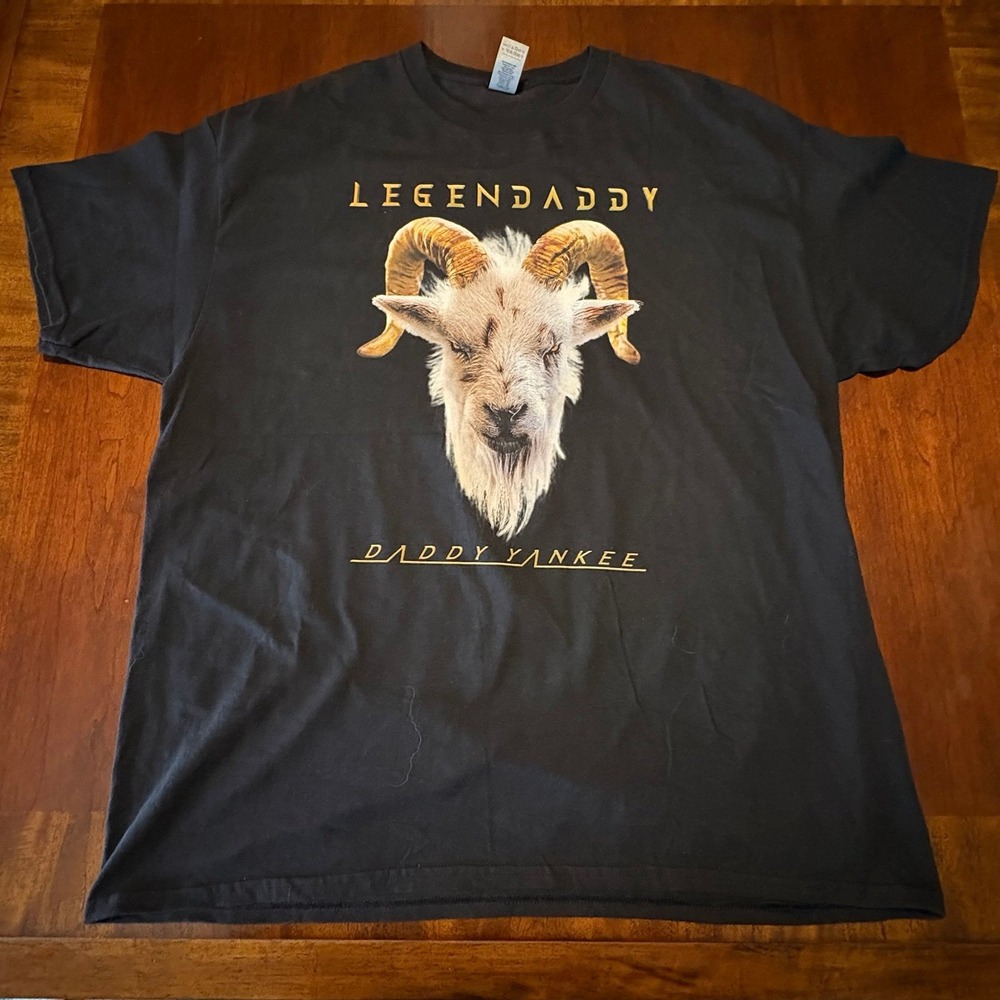 Daddy Yankee Legendaddy La Última Vuelta Tour T-Shirt XL Black GOAT Reggaeton